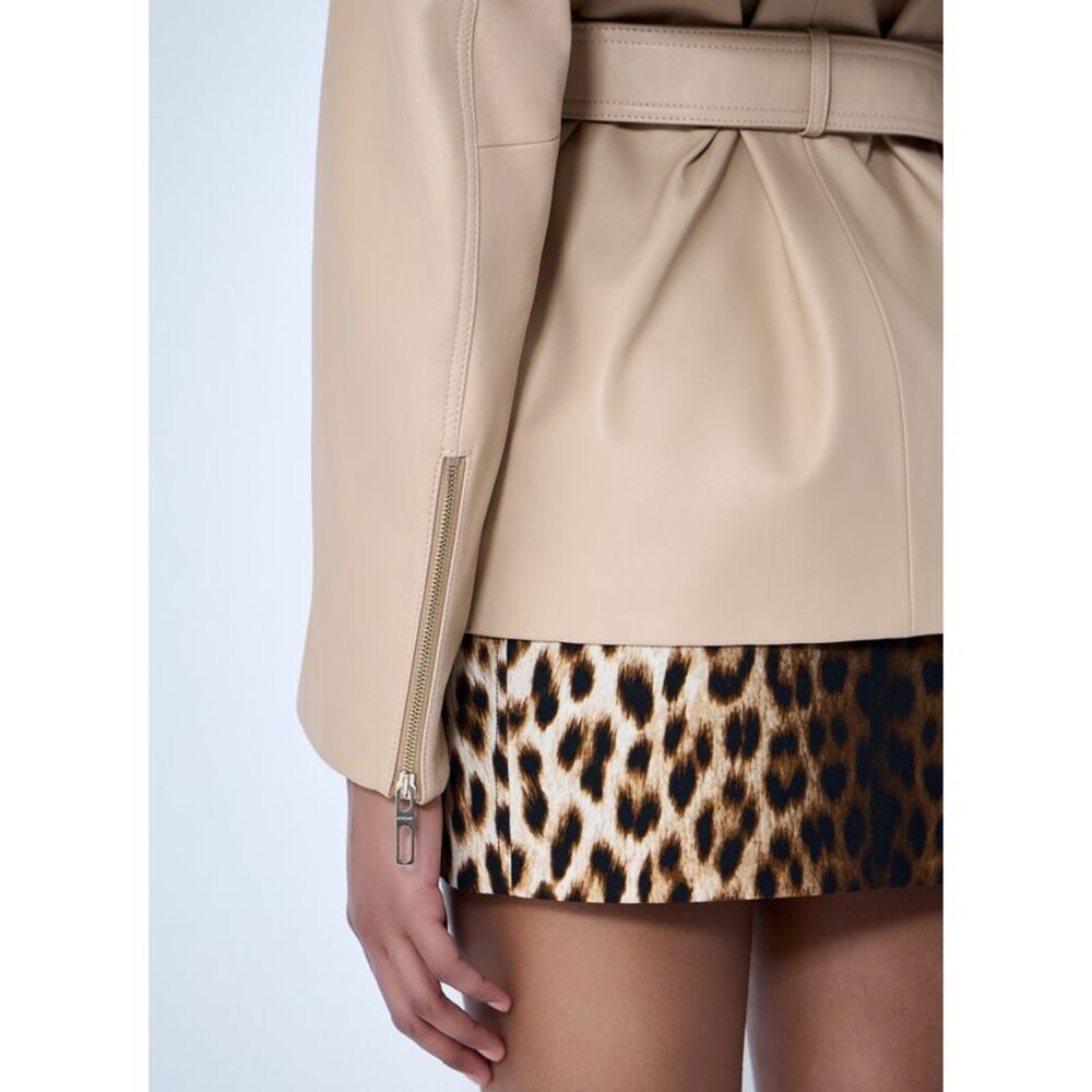 Sportmax Women Leather Belted Jacket - Picture 6 of 6